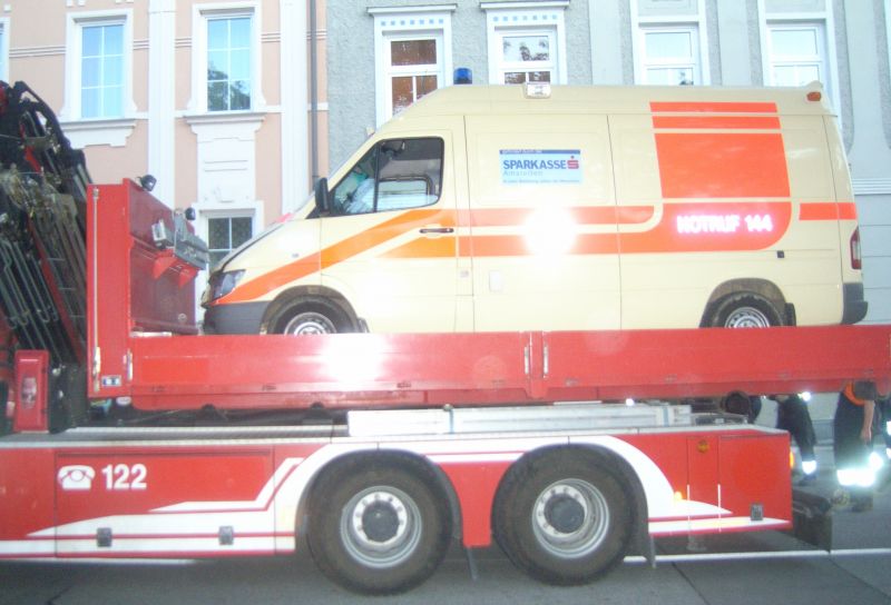 Bildergalerie Verkehrsunfall in Amstetten